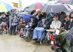 Normandy Veterans gather at the memorial